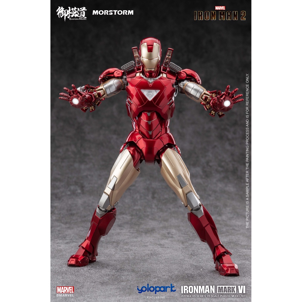 Mô hình E-model x Morstorm 1/9 Scale Iron Man MK4/6 PLAMO