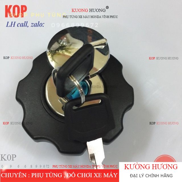 Nắp xăng xe honda win, sẵn khoá nắp bình xăng win