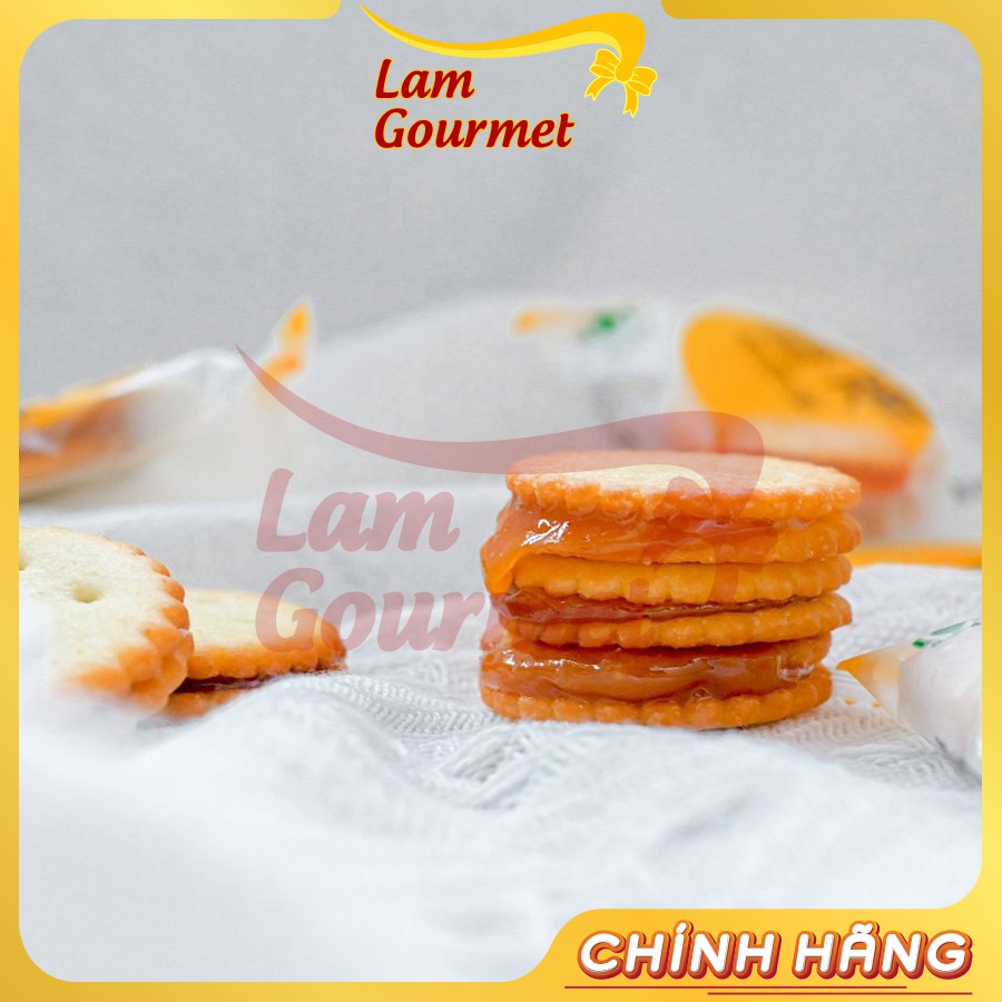 Bánh Quy Trứng Muối Đài Loan Giòn Nhân Dẻo Ngon Nhập Khẩu Cao Cấp MIT 500g và 180g - Lam Gourmet