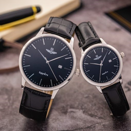 Đồng hồ cặp đôi nam nữ chính hãng SRWATCH SG3001.4101CV VÀ SL3001.4101CV mặt kính Sapphire chống nước chống trầy