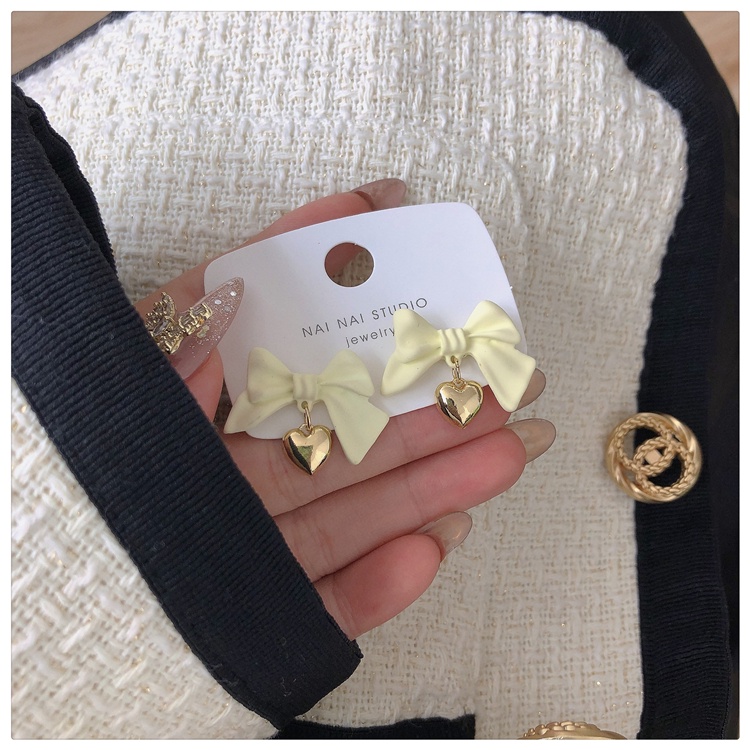 IF ME Khuyên tai hình nơ phong cách Hàn Quốc dễ thương cho nữ