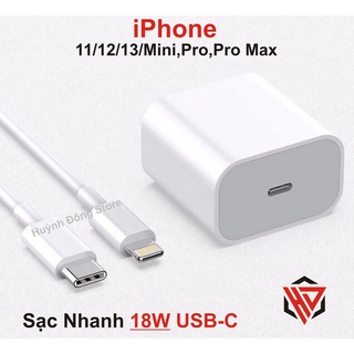 Bộ Sạc Nhanh iP 18W Type-C Chính Hãng Tương Thích iP 8/ 8+/ X/ Xs/ Xr/11/12/13/ Mini,Pro,Pro MaX