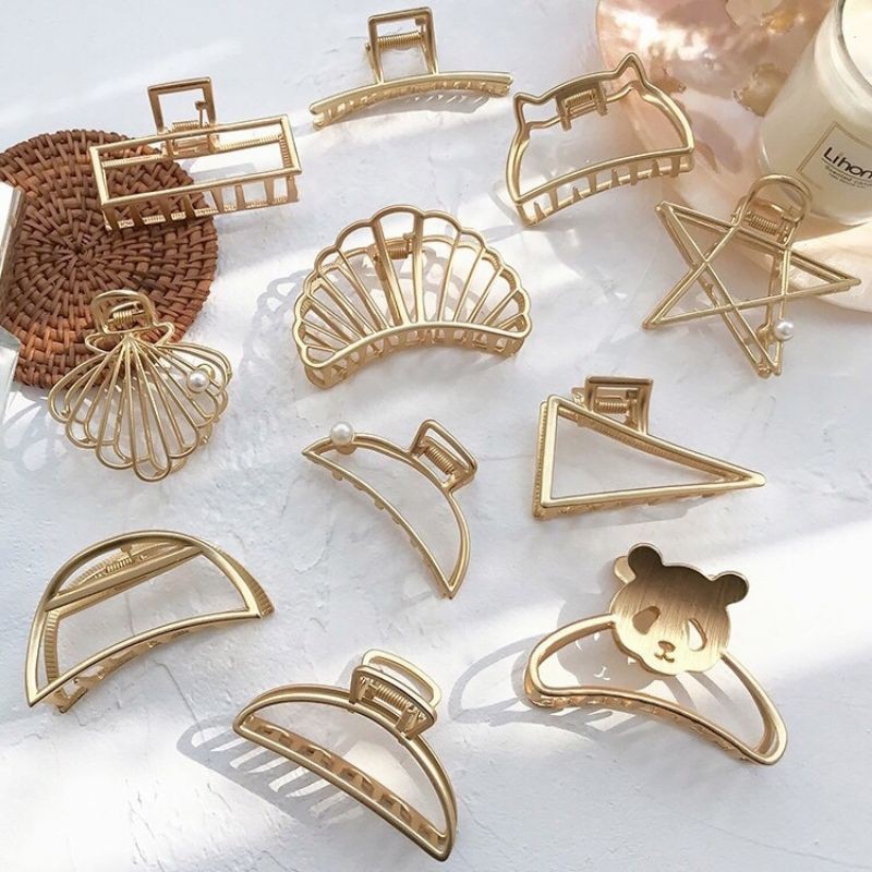 Kẹp tóc hợp kim hình vỏ sò phong cách Hàn Quốc cho nữ