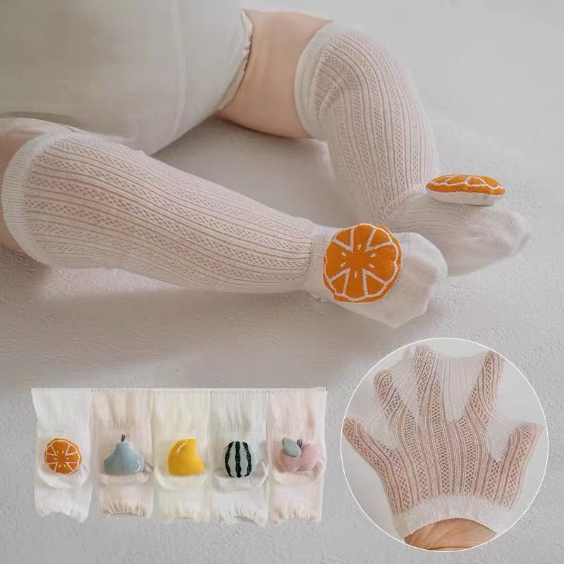 Vớ Vải Lụa Lạnh Mỏng Phối Lưới Chống Muỗi Thời Trang Mùa Hè Cho Bé Sơ Sinh