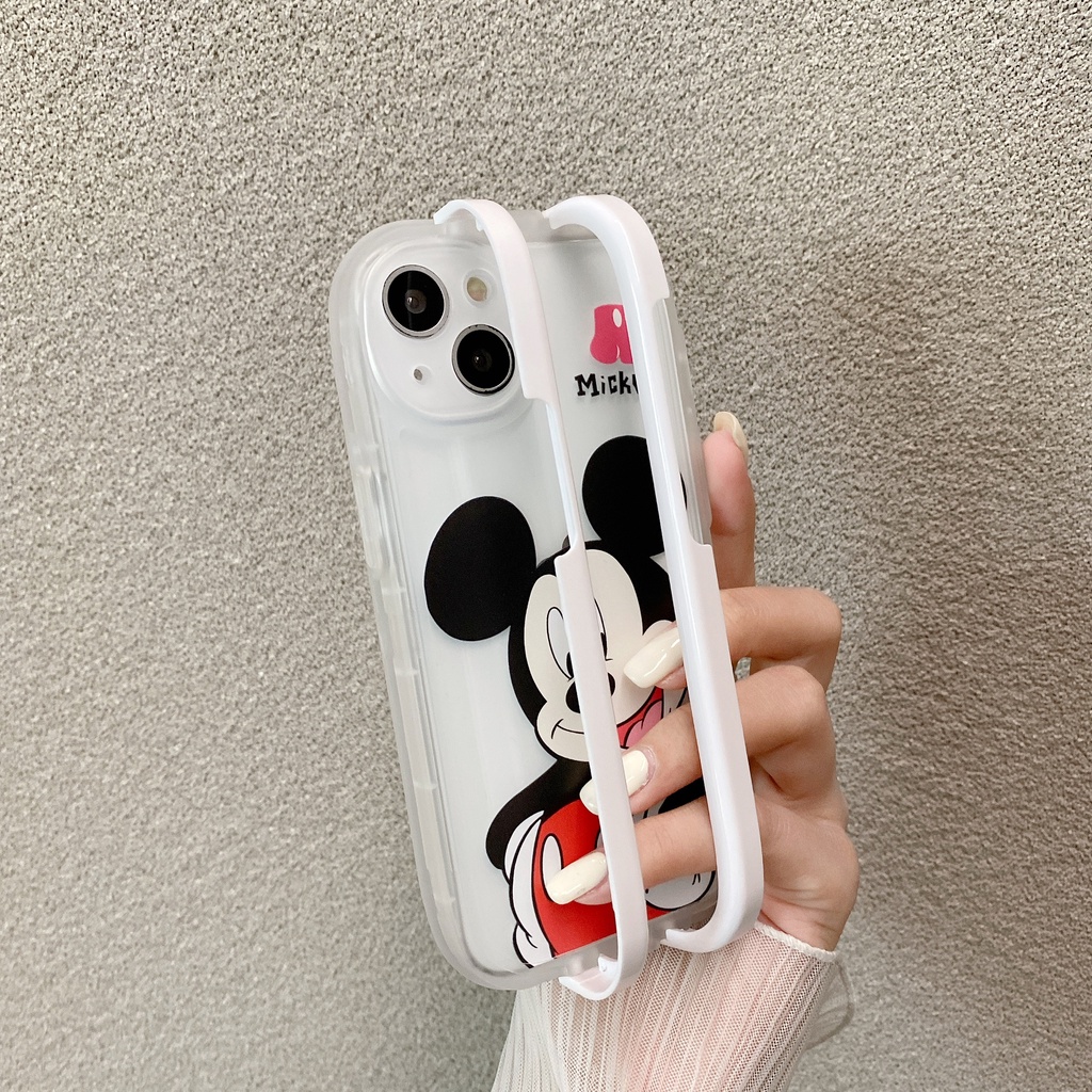 Ốp Điện Thoại in Hình Chuột Mickey Disney Chống Sốc Cho iPhone 7 plus X xs max xr 11 pro max 12 pro max 13 pro max
