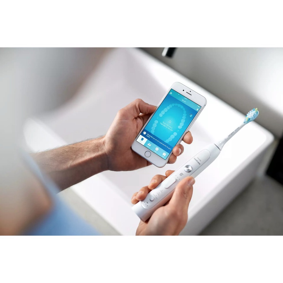 Bàn chải điện Philips Sonicare FlexCare Platinum Connected power toothbrush HX9193/03 (Hàng Mỹ)