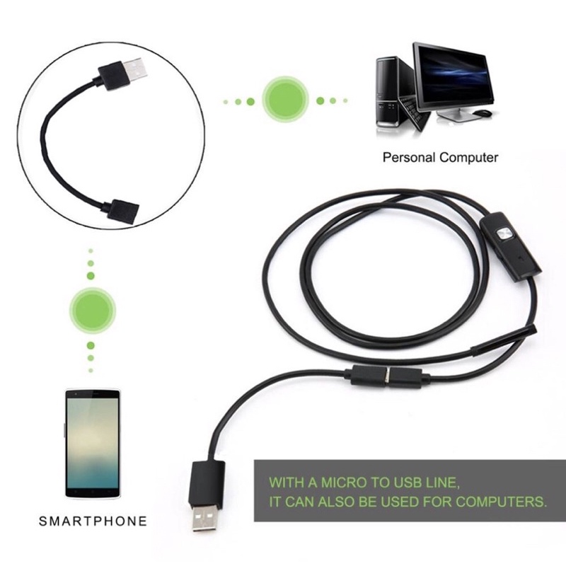 Camera Nội Soi Android 5.5mm Dài 1m siêu rõ nét