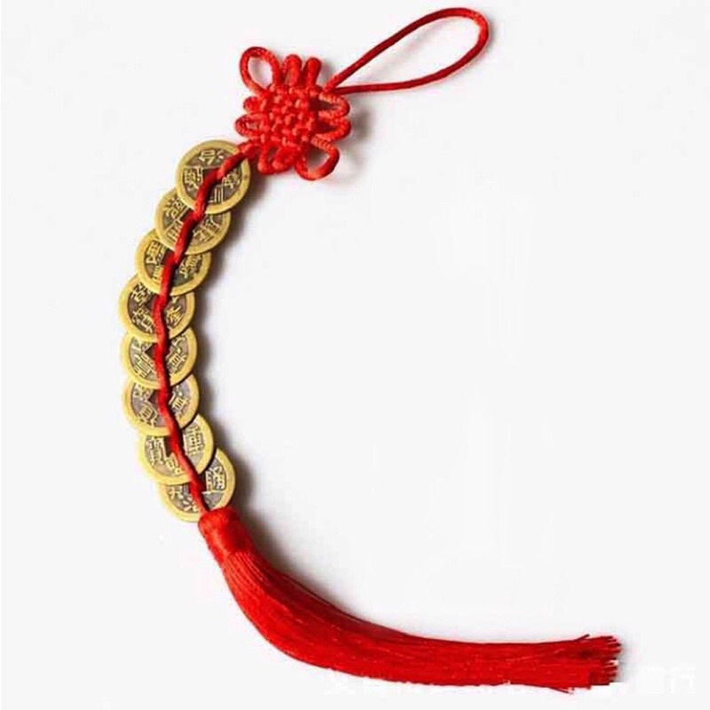 Đồng xu ngũ đế,dây đồng xu phong thủy chiêu tài lộc ngũ đế,lục đế,bát đế,đồng tiền hoa mai