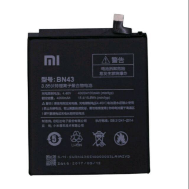 Pin xịn Xiaomi Redmi Note 4X  - Bảo hành 6 tháng