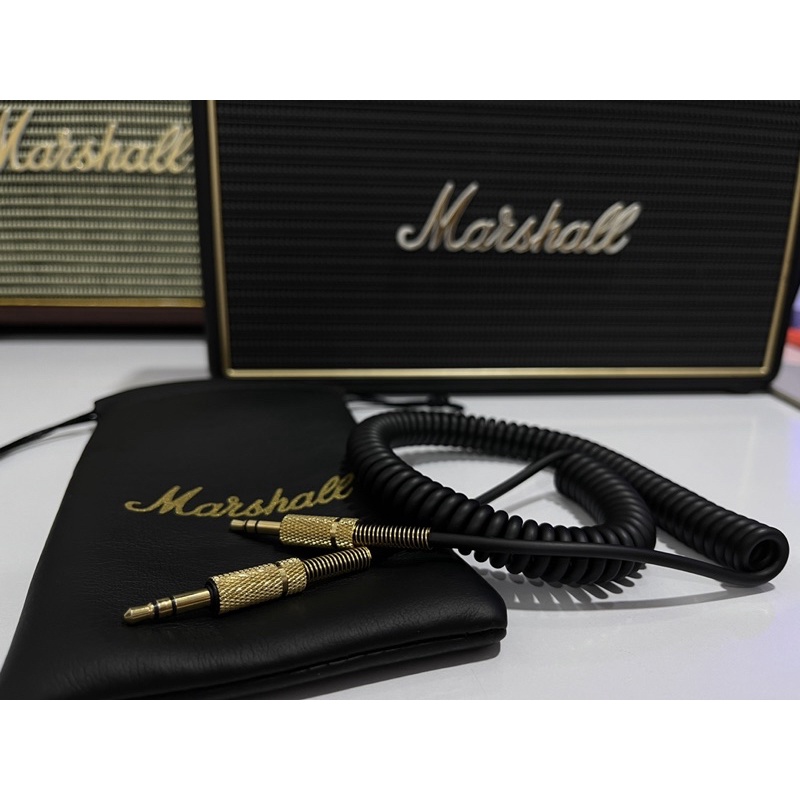 Dây jack cắm 3.5 AUX Marshall - Tặng túi da Marshall