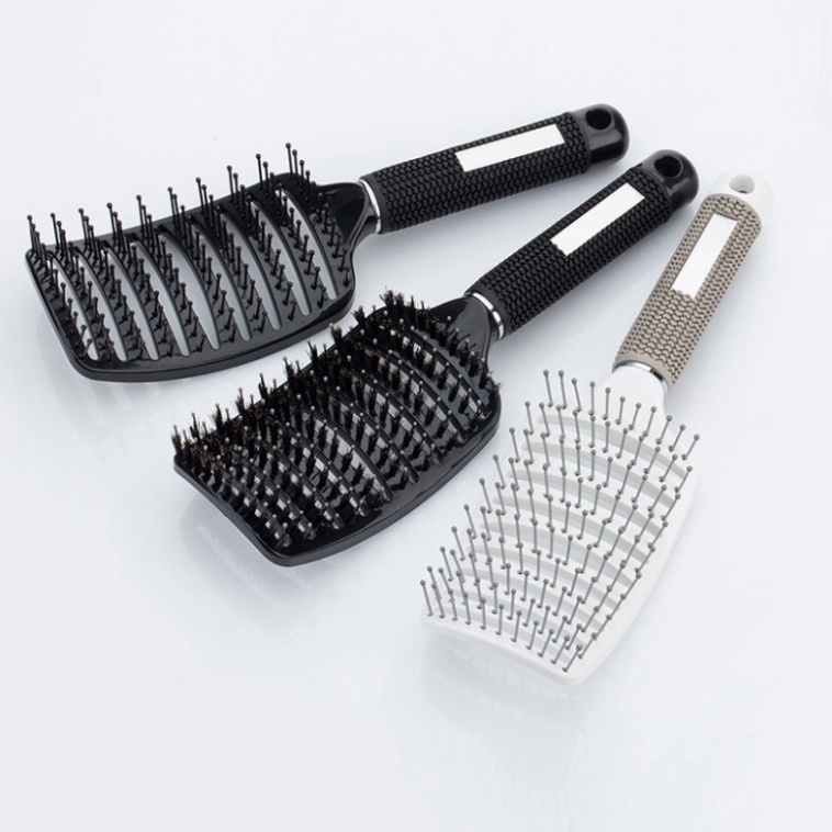 Lược chải mềm gỡ rối,tạo phồng tóc,lược sấy tạo kiểu tóc bán nguyệt cỡ lớn DC26