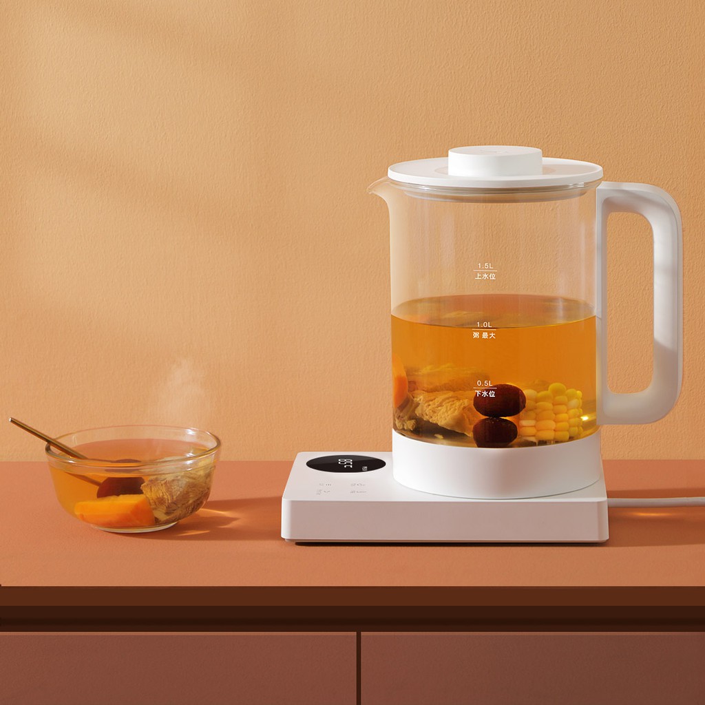 Ấm, bình siêu tốc đa năng Viomi Honey 1S. Màn hình led, phím cảm ứng. Đun nước, pha trà, hâm sữa, nấu cháo.