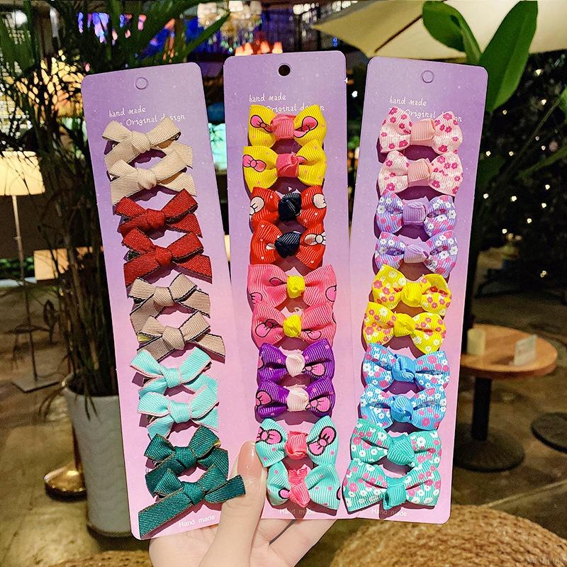 Set 10 Kẹp Tóc Kiểu Dáng Hoạt Hình Dễ Thương Cho Bé Gái