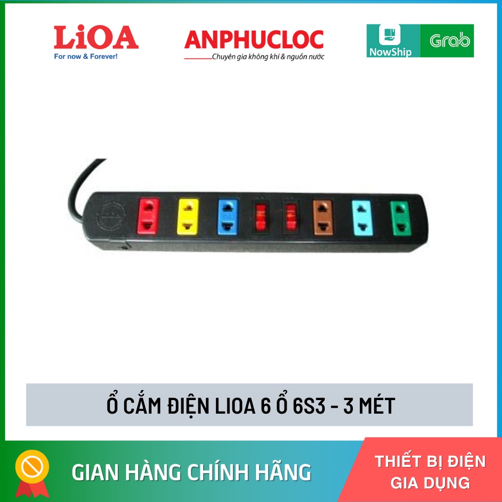 [SALE LẤY ĐÁNH GIÁ] Ổ CẮM ĐIỆN LIOA 6S3, 6S5, 4D6S32, 4D6S52 CHÍNH HÃNG [ GIAO NHANH 2H HCM]