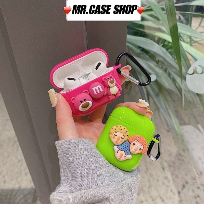 [ CÓ AP 3 ] Case Airpods 1/2 /Pro Vỏ Ốp Tai Nghe Hình Nhiều Mẫu Hoạt Hình xinh - Mr.Case AirPods