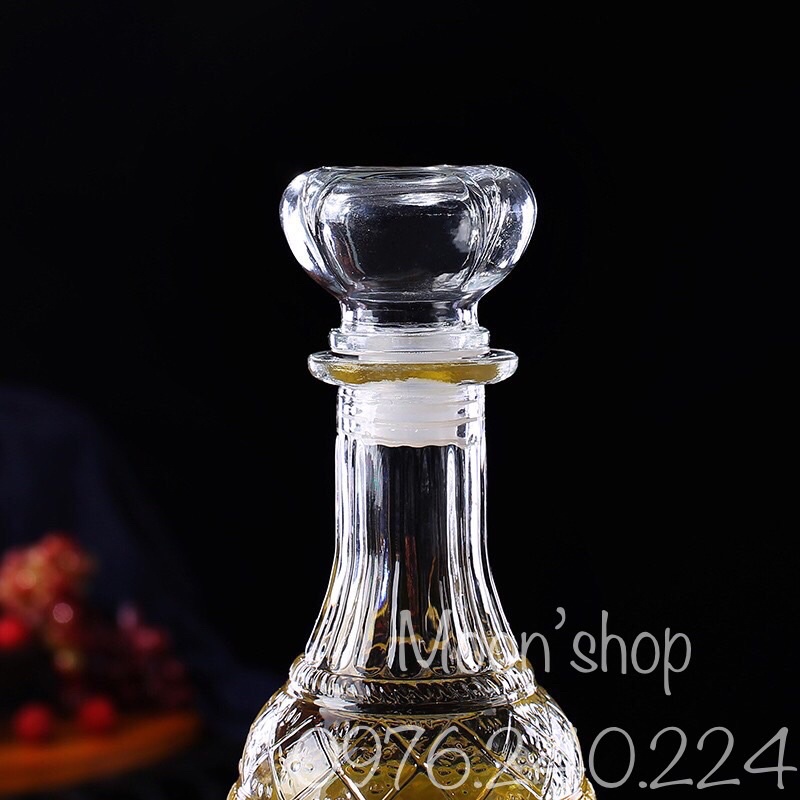 Bình Đựng Rượu Thuỷ Tinh Cao Cấp mẫu số 11 Dung tích 700ml