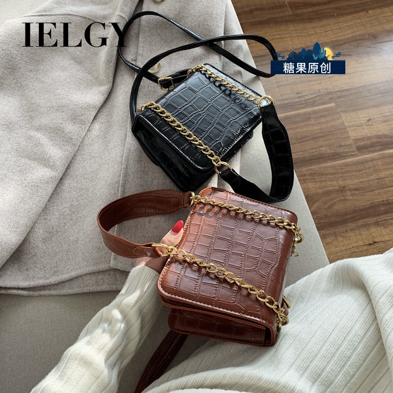 Túi đeo chéo kích thước nhỏ gọn họa tiết giả da cá sấu thời trang cho nữ | BigBuy360 - bigbuy360.vn