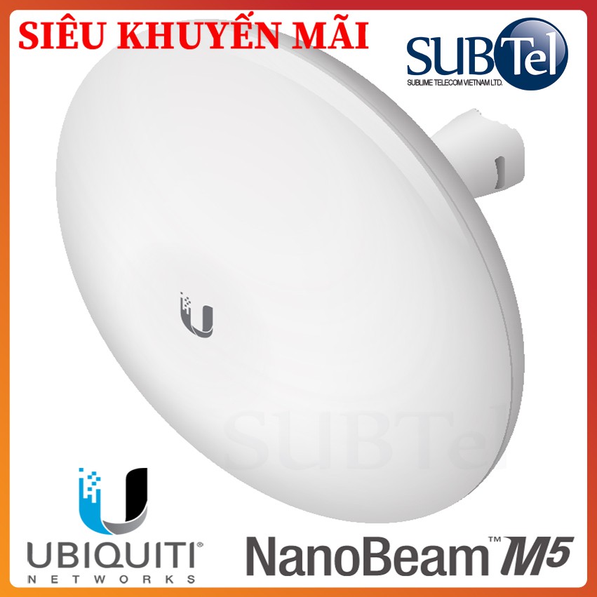 [Chính Hãng Ubiquiti] Thiết bị thu phát Point to Point Airmax NanoBeam M5-16 5GHz - Subtel.vn