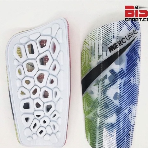 Bọc Ống Đồng Cầu Thủ Bảo Vệ Ống Khuyển Cao Cấp - Nike Mercurial Lite - Mút Đệm Mềm - Đỏ Xanh Lá