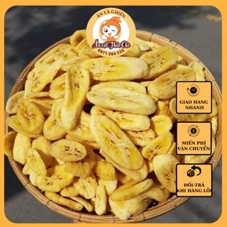 Chuối sấy giòn nguyên miếng loại 1_500gr
