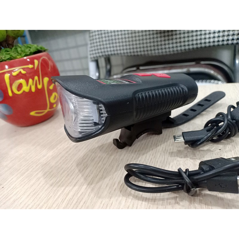 [VIDEO] Đèn LED xe đạp siêu sáng T6 sạc USB 3in1 1500mAh CHỐNG NƯỚC CHỐNG BỤI