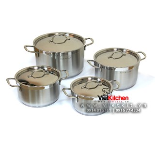 Bộ Nồi Inox 304 Cao Cấp 4 Chiếc Vancouver