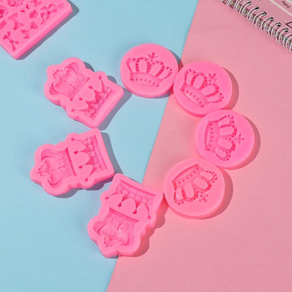 Khuôn Silicone Làm Đất Sét Hình Vương Miện Công Chúa