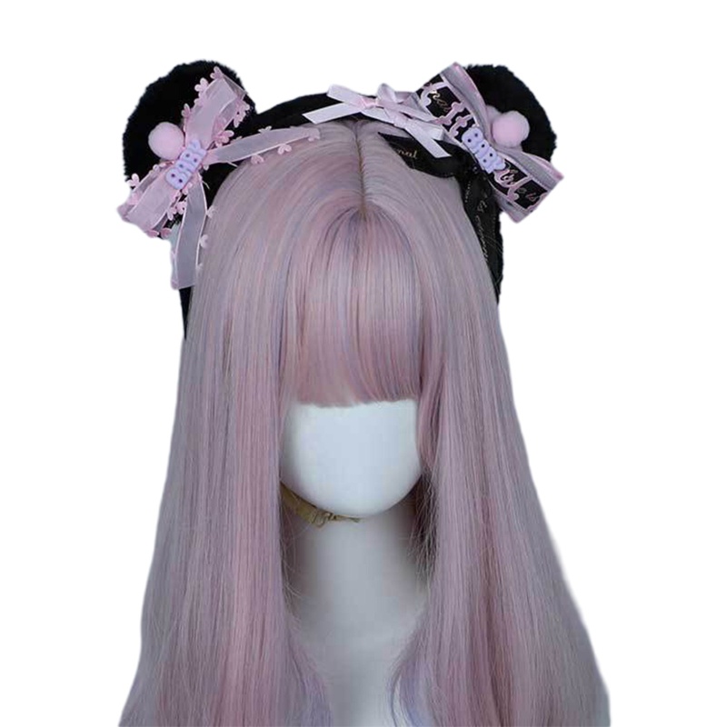 Băng Đô Tai Gấu Bông Hóa Trang Lolita