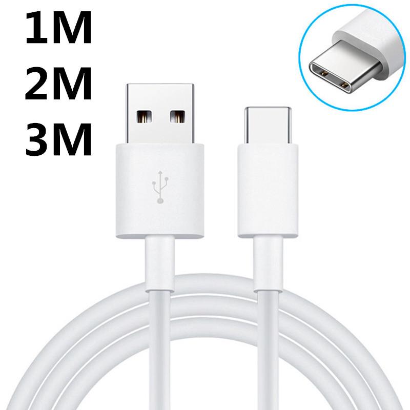 1m 2M 3M Sạc Nhanh USB Type-C Cáp Đồng Bộ Dữ Liệu Cho Android TypeC Sạc Dây Cáp Điện Thoại Di Động Sạc Cắm