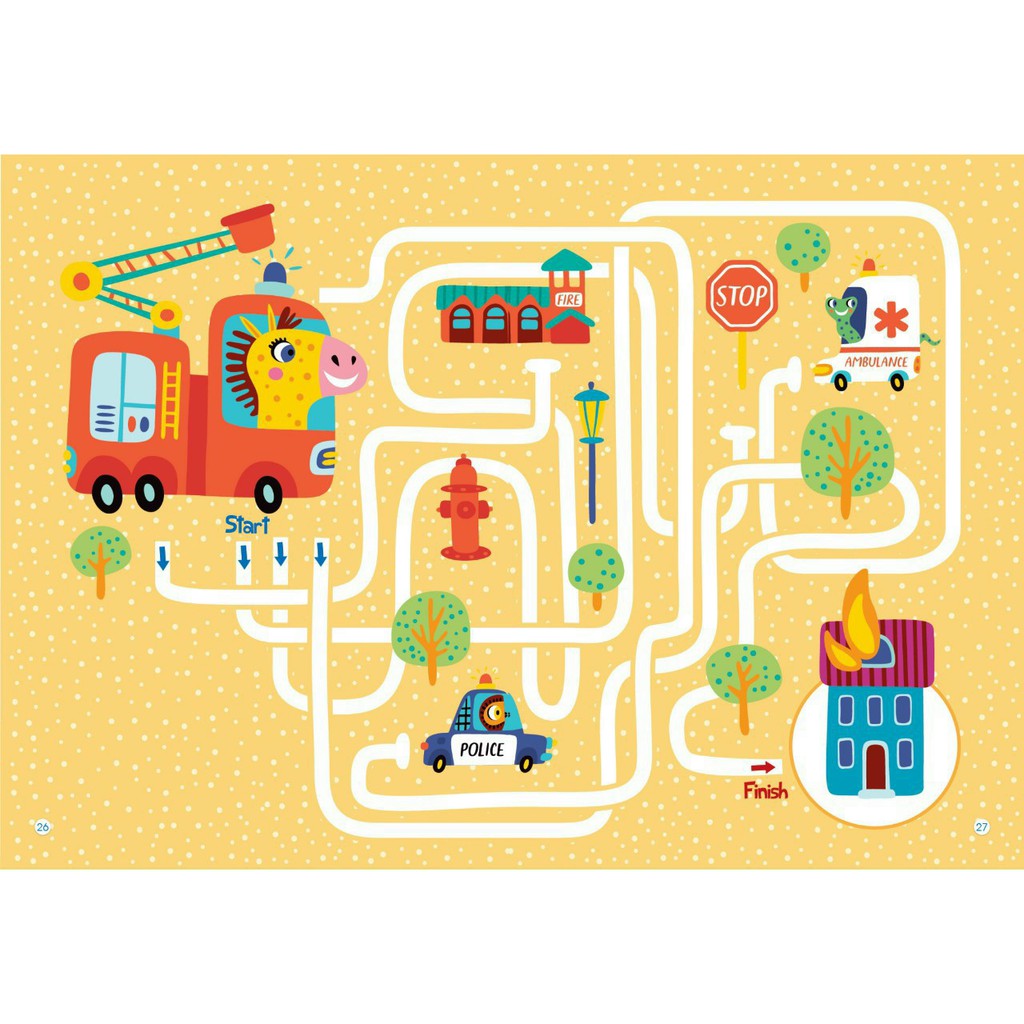 Sách - Rèn luyện trí thông minh - Trò chơi mê cung phát triển tư duy &amp; Trò chơi tìm kiếm phát triển tư duy (Bộ 4 cuốn)