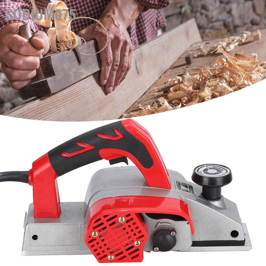 Có thể bán buôn Máy bào gỗ đa chức năng có thể điều chỉnh Máy bào điện gia dụng Dụng cụ làm vườn Máy bào điện 1000W 16000R AU 220V sodium075 Hàng giao ngay