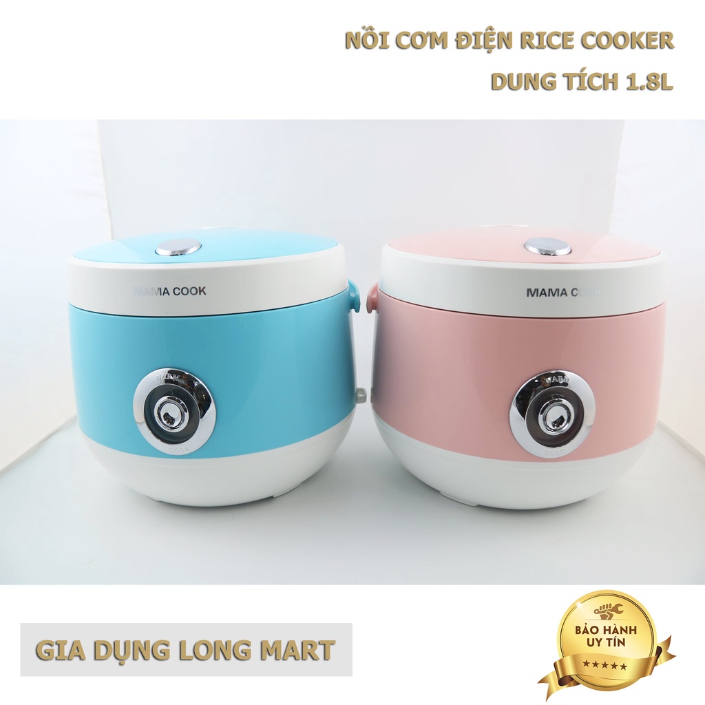 Nồi Cơm Điện RICE COOKER  MM-1900, Dung Tích 1.8L- Tặng Kèm Giá Hấp, Lòng Niêu Siêu Dày Giữ Nhiệt Tốt, Hàng Chính Hãng