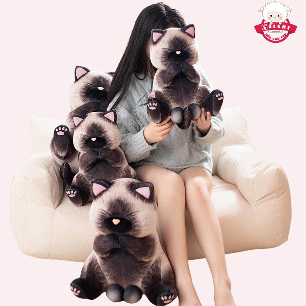 Gấu Bông Con Mèo 3d Có 2 Trứng Cute To Khổng Lồ SALOME TP HCM, Qùa Tặng Cao Cấp
