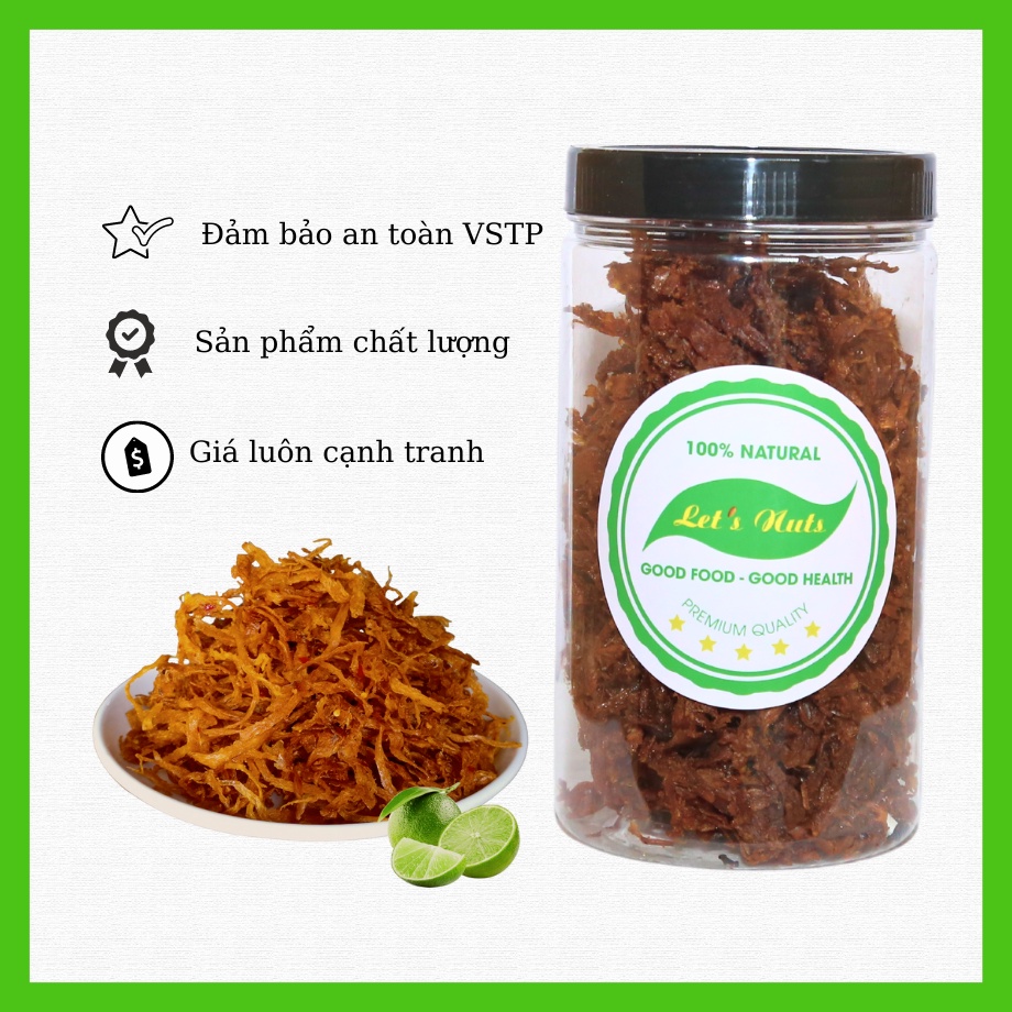 Mực xé sợi tẩm vị cay vừa hộp 250g làm mồi nhậu hết xẩy, trộn bánh tráng, snack ăn vặt cực thích golovinshop