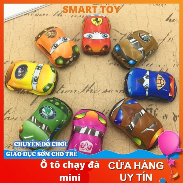 Đồ chơi ô tô trẻ em Smart Toy Ô tô chạy đà mini, vui nhộn nhiều màu sắc cho bé từ 3 tuổi (ST12)