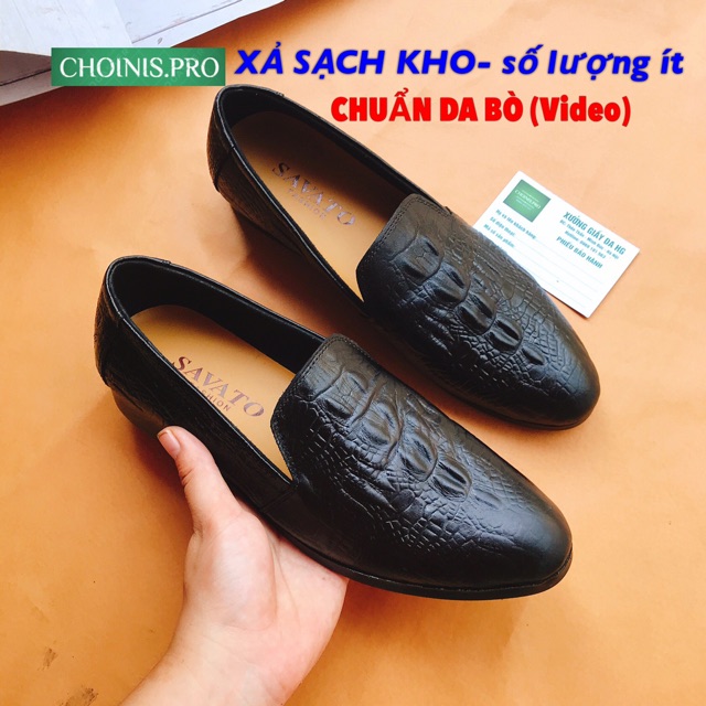 Giầy lười da nam dập vân ca sấu giá tại xưởng CHOINIS