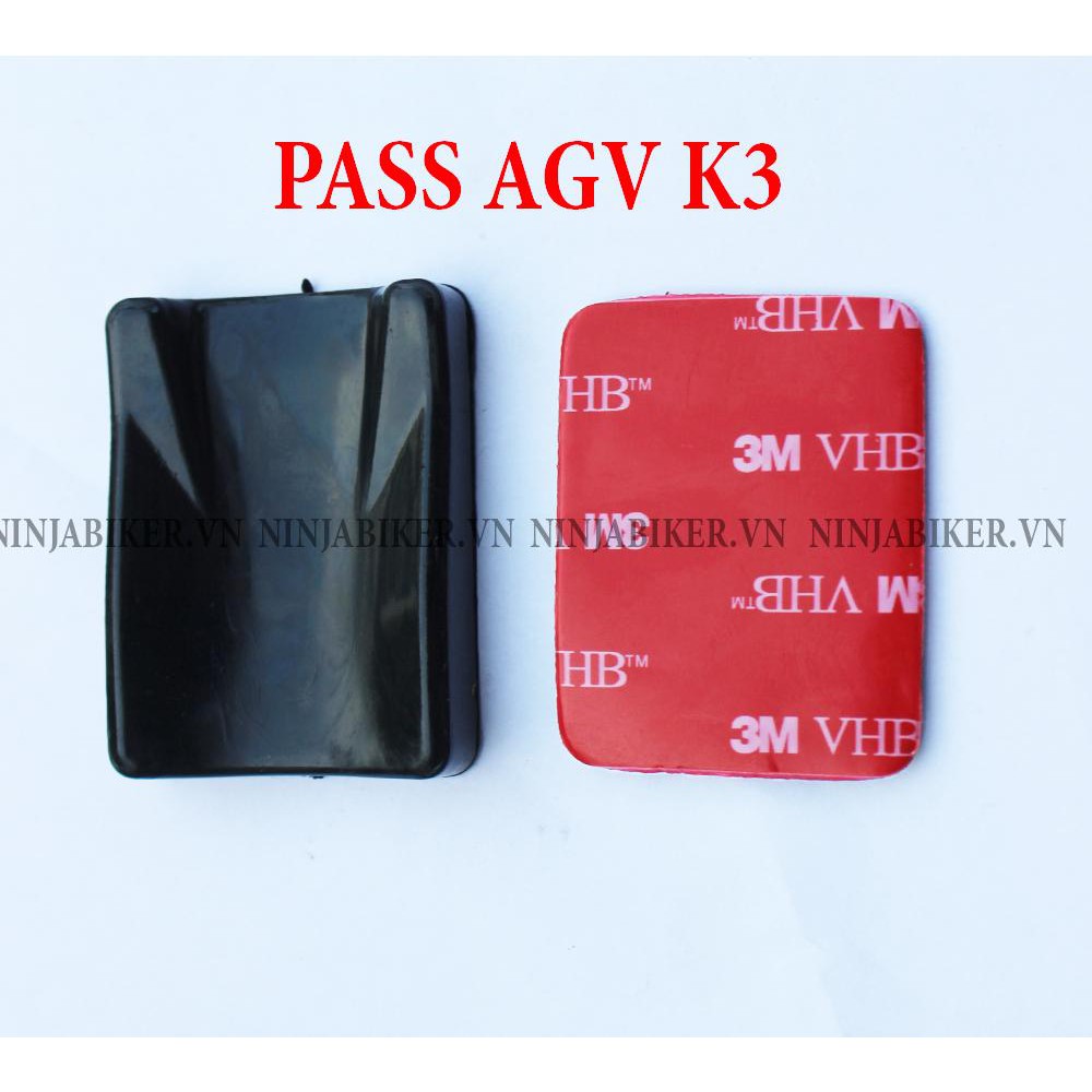 PASS+ KEO GẮN CẰM  MŨ BẢO HIỂM AGV K3