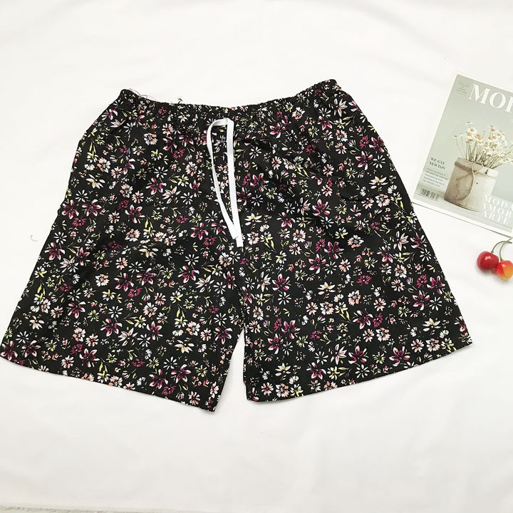 Quần đùi nữ từ 50-55kg vải lanh tole - Quần short nữ - QU26