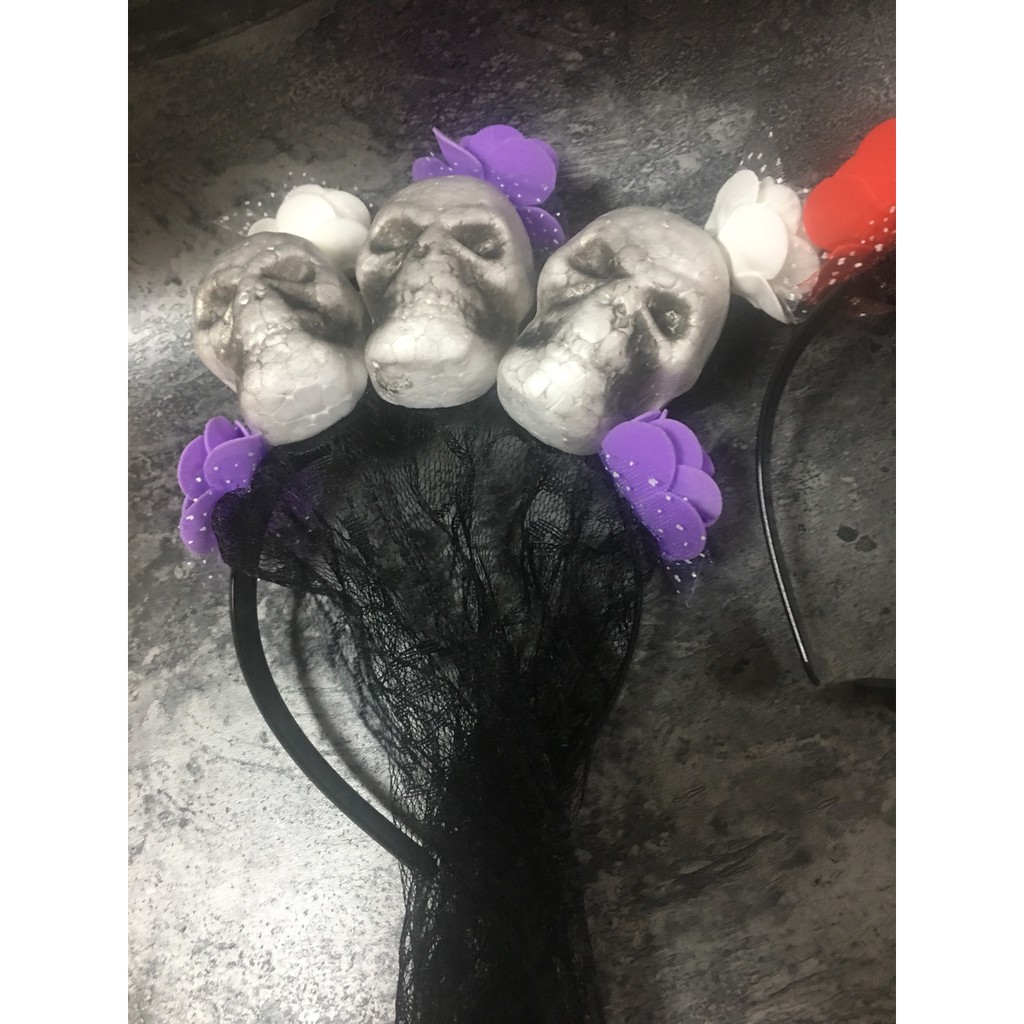 CÀI ĐẦU LÂU CÓ CHE MẶT HALLOWEEN