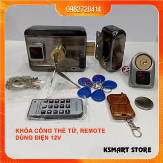 Khóa cổng điện tử thẻ từ cho gia đình, nhà trọ dễ lắp đặt (3 cách mở)