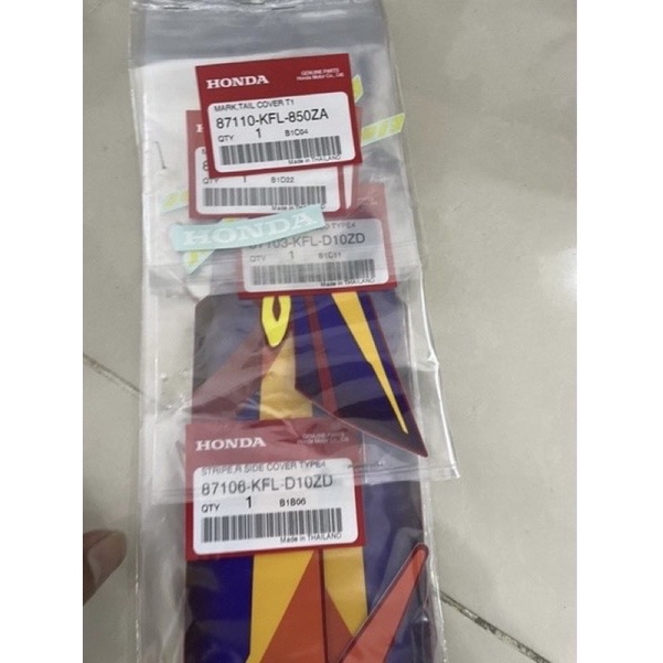 tem wave thái 110 đỏ 2000 chính hãng honda thailand