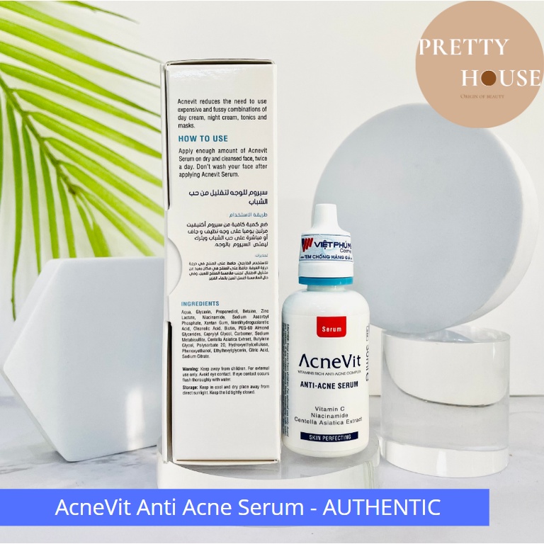 Tinh chất dưỡng sáng, ngừa mụn AcneVit Anti-Acne Serum 30ml