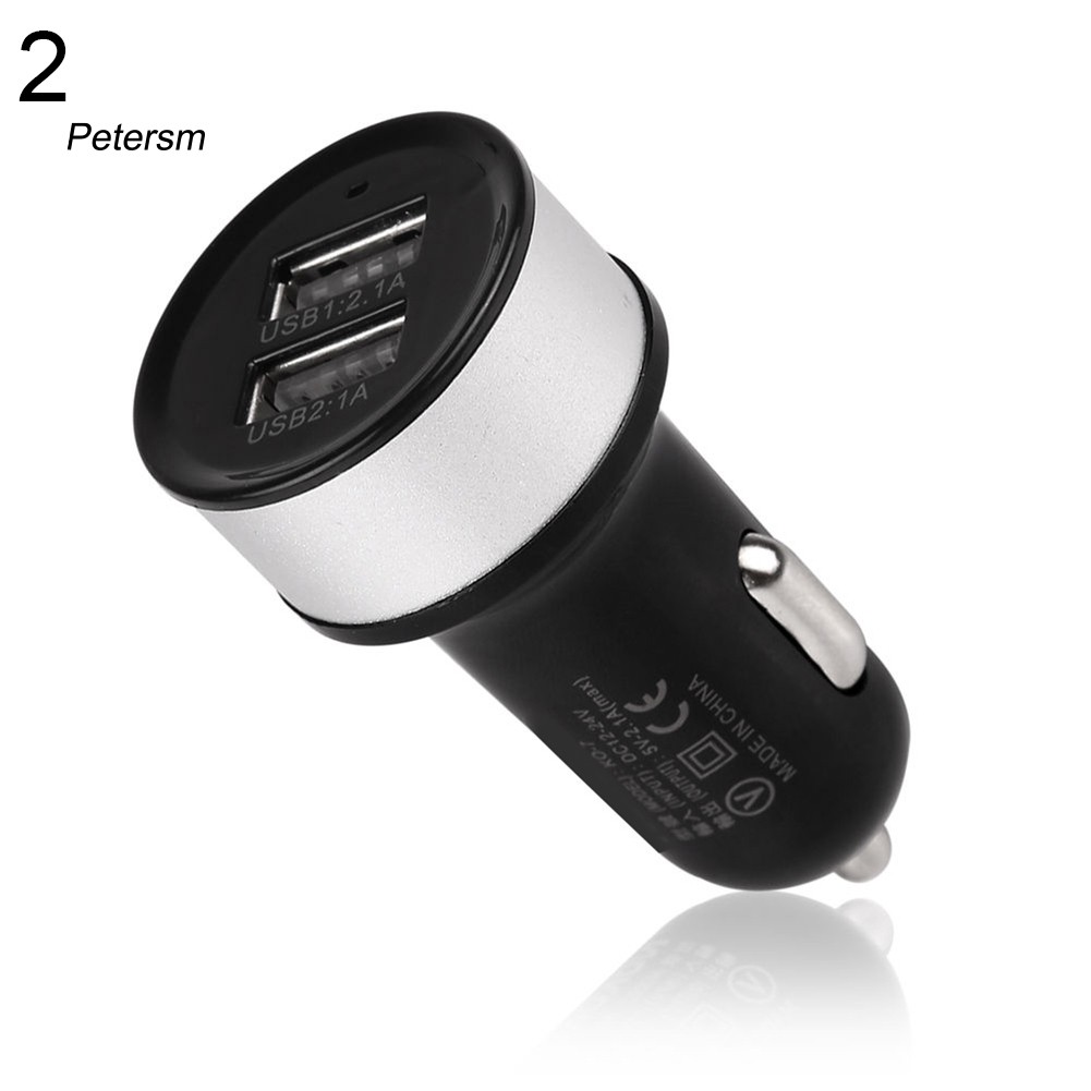 Cốc Sạc Trên Xe Hơi 2 Cổng USB 3.1A Cho Samsung Galaxy S6 iPhone 5 6 6s