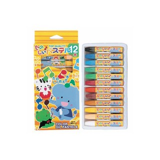 Set 12 bút sáp dầu tô màu cho bé Hàng Nhật
