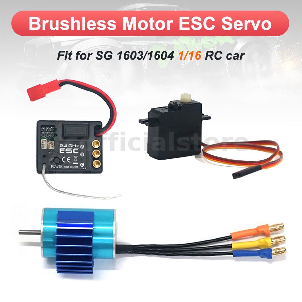 Động Cơ Không Chổi Than Nâng Cấp SG 1603 1604 UDIRC 1601 2435 25A ESC Cho Xe Điều Khiển Từ Xa