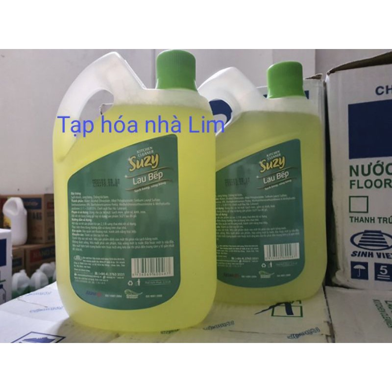 Nước Lau Bếp Đa Năng Suzy 2,3L Khử Mùi, Đánh Bay Dầu Mỡ Nhà Bếp Thành Phần Hữu Cơ, Chất Lượng Nhật Bàn_ Tạp Hóa Nhà Lim