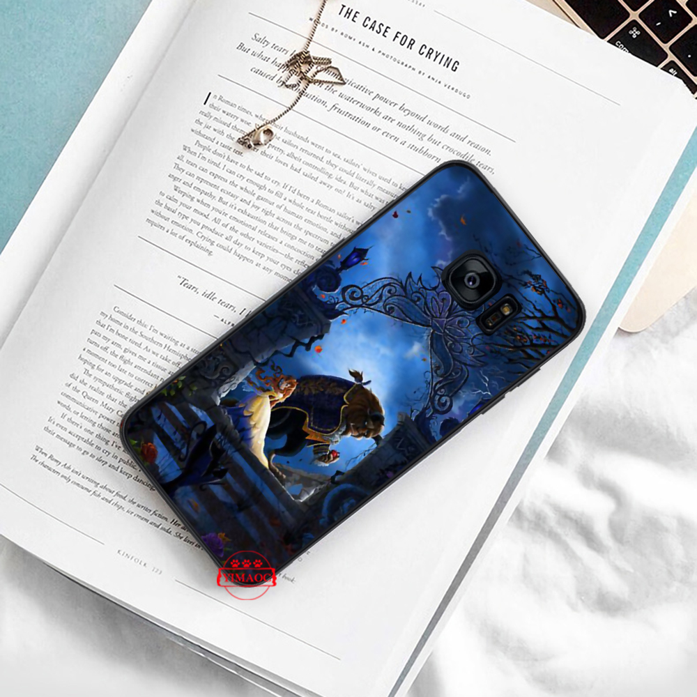 Ốp điện thoại mềm hình 4LM beauty and the beast cho Samsung Note 8 9 10 Plus Lite 20 Ultra S6 Edge J7 Core