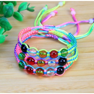 (Có sẵn) Vòng Tay Pha Lê Chỉ Ngũ Sắc