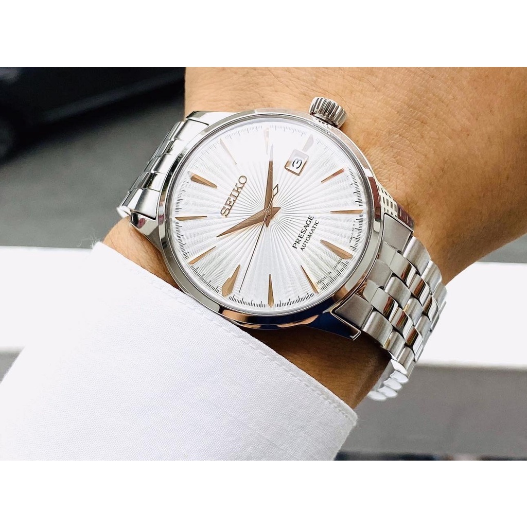 Đồng Hồ Nam SEIKO Presage Cocktail SARY137 Chính Hãng Tặng Dây Da Cao Cấp