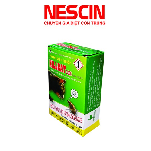 Hộp 2 Gói - Thuốc Diệt Chuột Killrat - Hiệu Quả Cao - An Toàn Sử Dụng